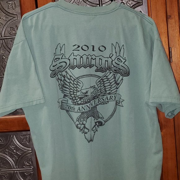 Sturgis 2010 Graphic Tee S/S XL Green - Picture 2 of 3